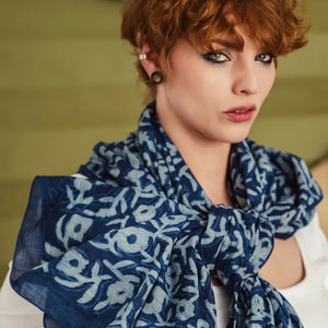 Handker Indigo Scarves