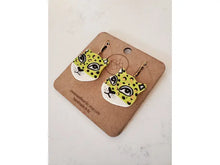 Load image into Gallery viewer, Leopard Statement Earrings