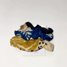 Load image into Gallery viewer, Cotton Silk Scrunchie Hair Ties - Set of 3