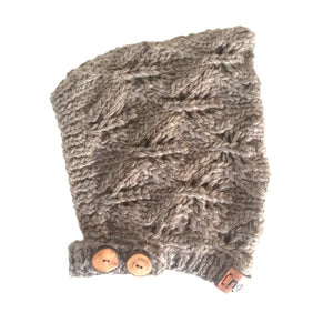 Merino Wool Knit Bonnet