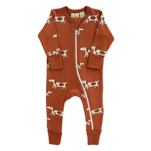 Load image into Gallery viewer, 2 Way Zip Printed Long Sleeve Romper