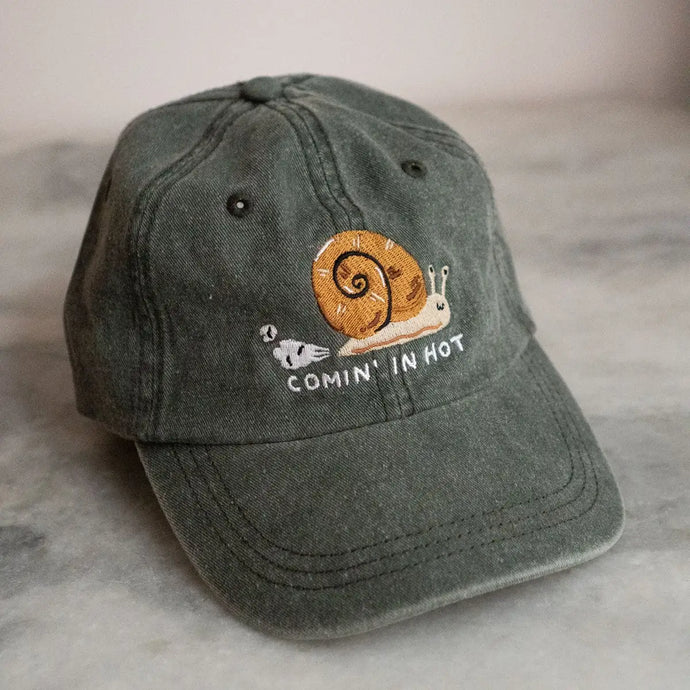 Embroidered Dad Hat - Comin' in Hot