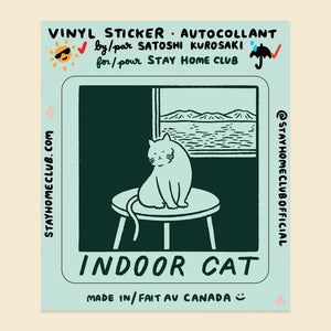 Indoor Cat (Satoshi) Sticker