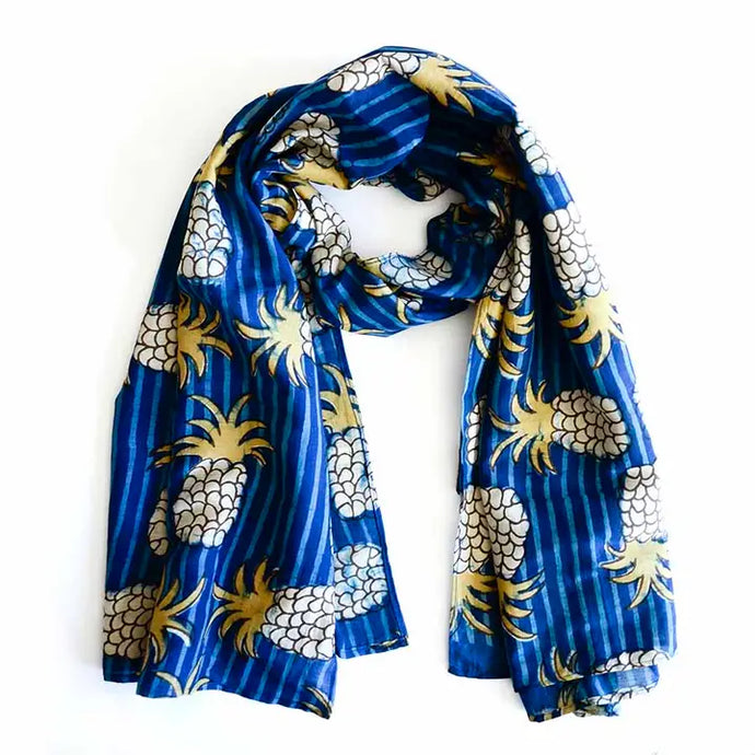 Cotton Silk Scarf - Hawaii
