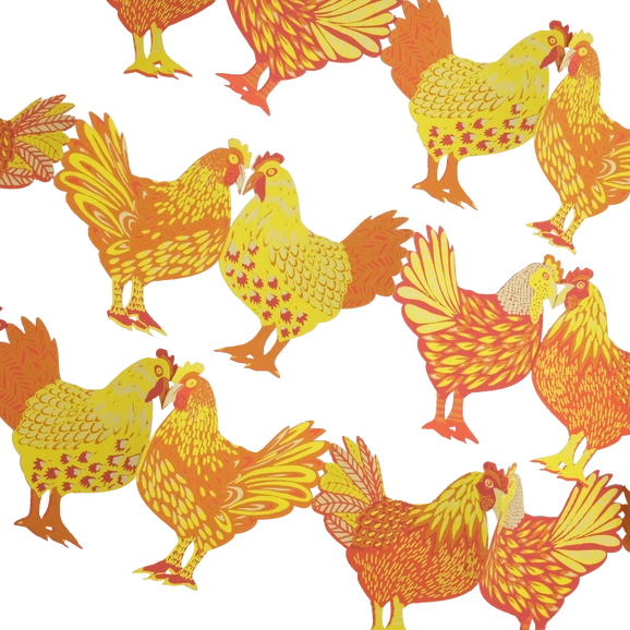Chickens Concertina Garland