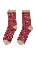 Load image into Gallery viewer, Leopard Animal Organic Cotton Crew Socks