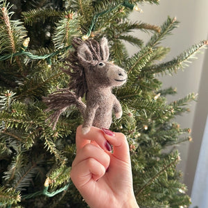 Donkey Finger Puppet