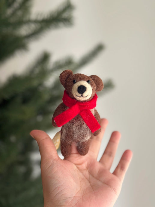 Honey Bear Finger Puppet