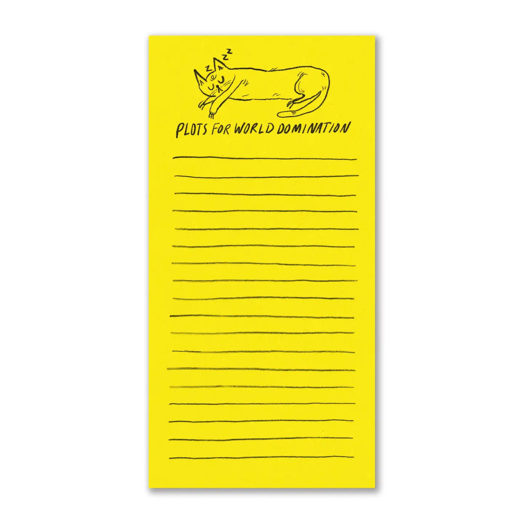 World Domination Notepad