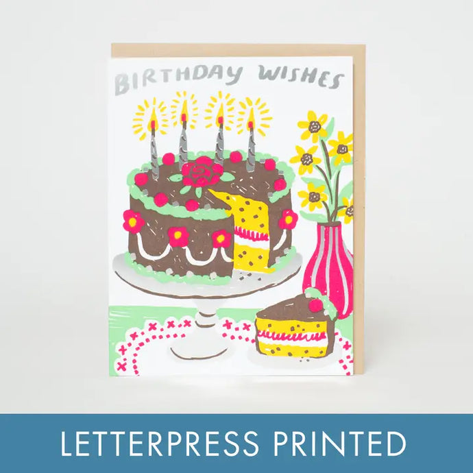 Birthday Cake Wishes Card