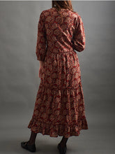 Load image into Gallery viewer, Britta Long Sleeve Tiered Dress - Red Floral