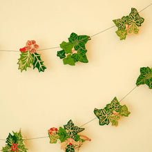Load image into Gallery viewer, Holly and Ivy Sewn Garland