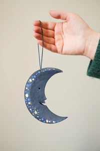 Man on the Moon Screen Printed Board Decoration