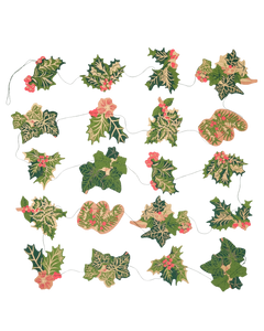 Holly and Ivy Sewn Garland