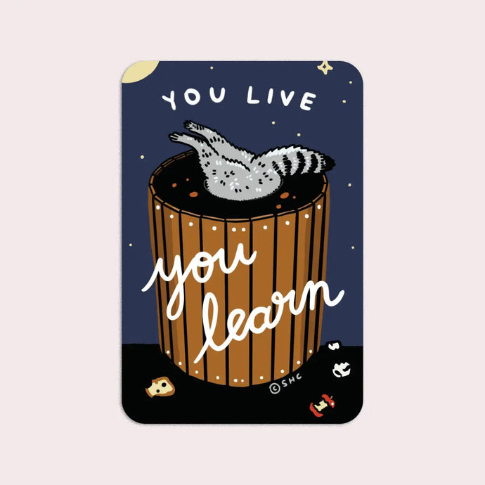 You Live, You Learn Sticker