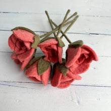 Load image into Gallery viewer, Felted Rose Stem