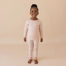 Load image into Gallery viewer, &quot;My Jammies&quot; Organic Kids Long Sleeve Striped Pajamas