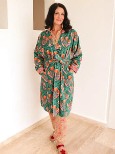 Handker Reversible Velvet Robe