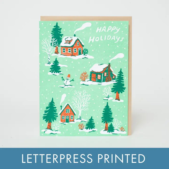 Christmas Cottages Card