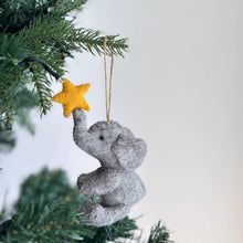 Load image into Gallery viewer, Elephant with Star Ornament