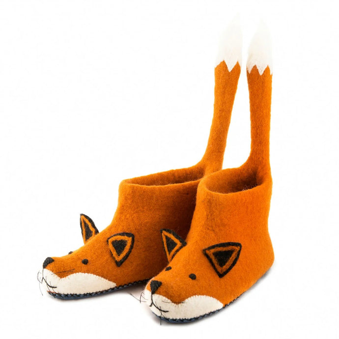 Finlay Fox Felted Children's Slippers