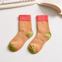 Load image into Gallery viewer, Striped Cotton Socks