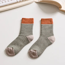 Load image into Gallery viewer, Striped Cotton Socks