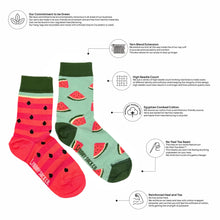 Load image into Gallery viewer, Kids Watermelon Cotton Socks