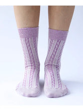 Load image into Gallery viewer, Cable Knit Dress Socks