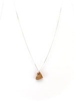 Load image into Gallery viewer, Tiny Wood Heart Necklace