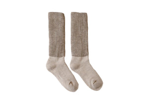 Wool Pile Leg Warmer Socks