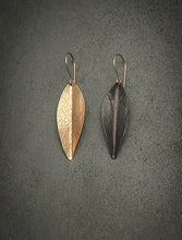 Load image into Gallery viewer, Day and Night Leaf Earrings