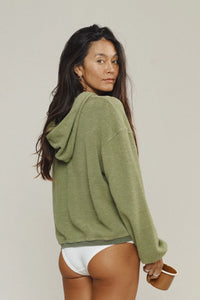 Heathered Osprey Cropped Sweatshirt