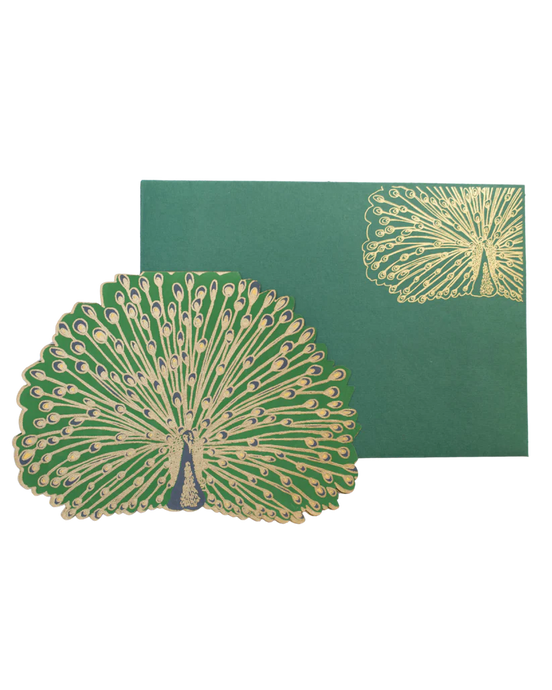 Peacock Greeting Card