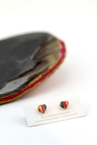 Sk8 Heart Studs
