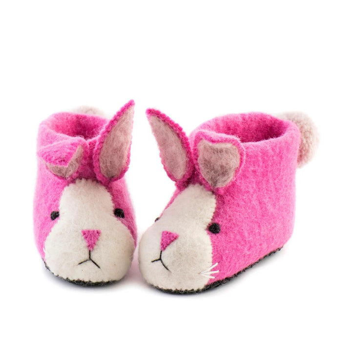 Rosie Rabbit Felted Children's Slippers