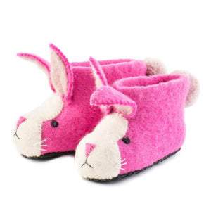 Rosie Rabbit Felted Children's Slippers