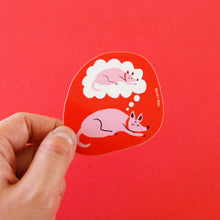 Load image into Gallery viewer, Dreaming Dog Sticker