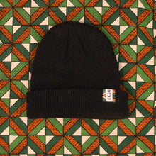 Load image into Gallery viewer, Ekzo, Ethically Made, Made in Japan, Sustainable, Merino Wool, Beanie, Black