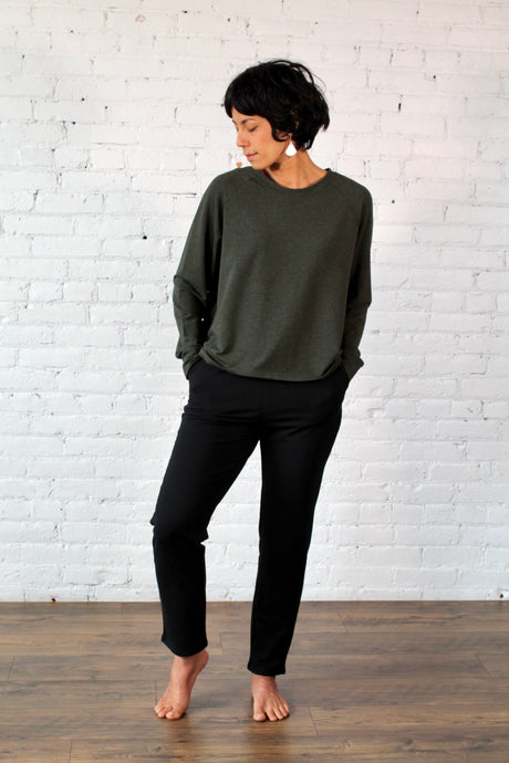 Gilmour, Ethically Made, Sustainable Loungewear, Bamboo, Made in Canada, French Terry, Pants, Trousers, Black