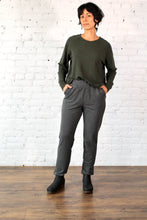 Load image into Gallery viewer, Gilmour, Ethically Made, Sustainable Loungewear, Bamboo, French Terry, Made in Canada, Pants, Trousers, Charcoal Grey