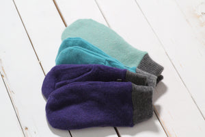 Upcycled Cashmere Reversible Mittens