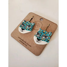 Load image into Gallery viewer, Leopard Statement Earrings