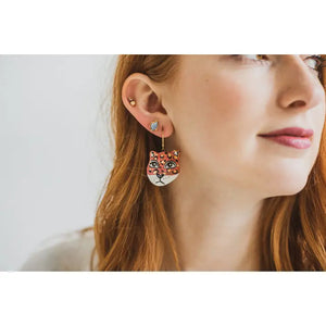 Leopard Statement Earrings