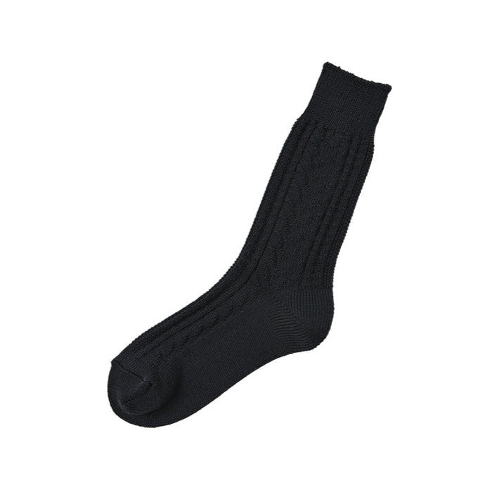 Wool Cotton Cable Socks