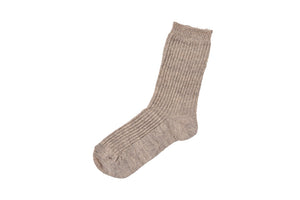 Memeri Linen Ribbed Socks
