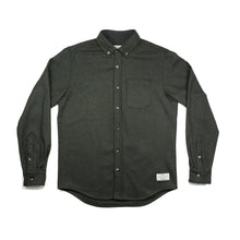 Load image into Gallery viewer, Anian, Made in Canada, Ethically Made, Recycled Wool, Melton, Menswear, Long Sleeve, Olive Green
