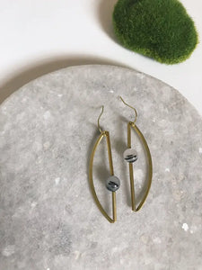 Juxtaposition Natural Stone Earrings