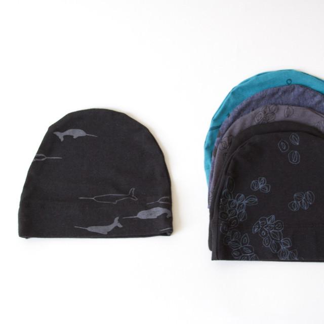 Bamboo/Cotton/Lycra Jersey, Made in Canada, Ethically produced, Sustainable Fashion, Silk Screened, Baby Hat