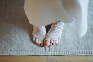 Linen Five Finger Open Toe Socks